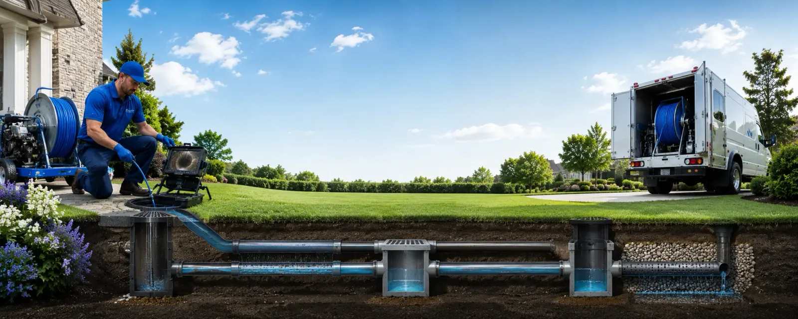 Outdoor drain cleaning information for University Park, TX